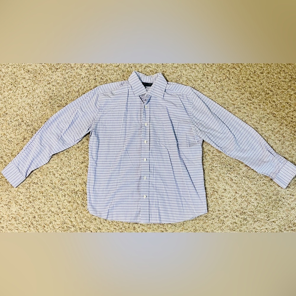Vineyard Vines Blue and White Checkered Kids Button Down Shirt